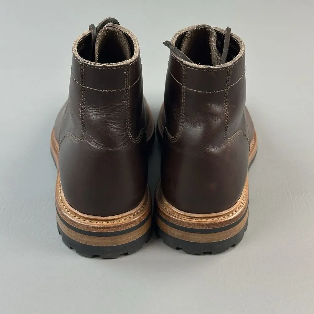 Parkhurst Allen Service Boots Mens Size 10 D Vegan Brown Leather Lace Up USA